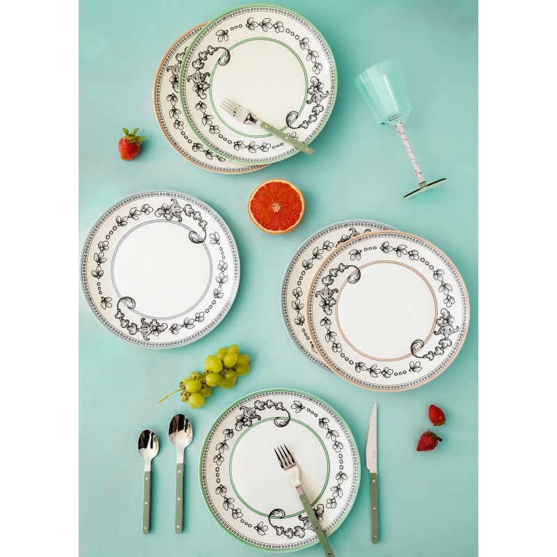 Service Plate Set (6 Pieces) DNR0056 Multicolor