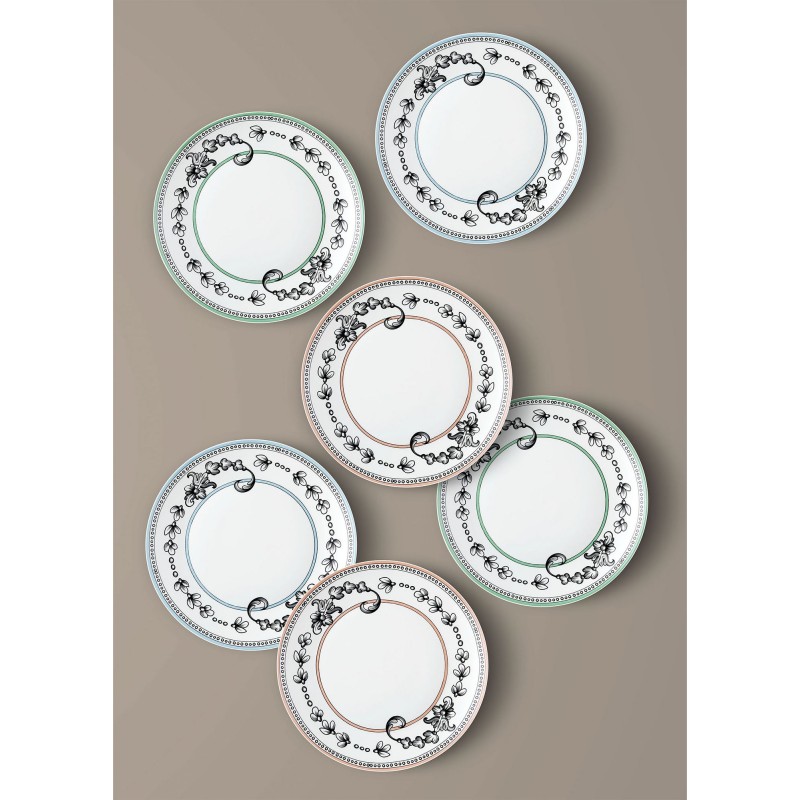 Service Plate Set (6 Pieces) DNR0056 Multicolor