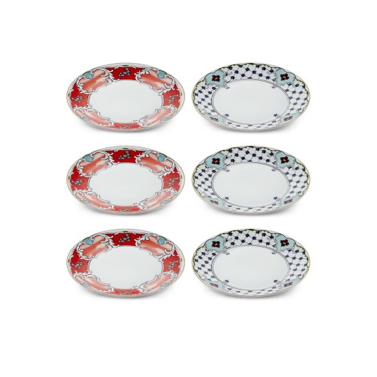 Dessert Plate Set (6 Pieces) DNR0057 Multicolor Dessert Plate Set (6 Pieces) DNR0057 Multicolor