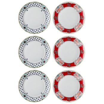 Service Plate Set (6 Pieces) DNR0058 Multicolor