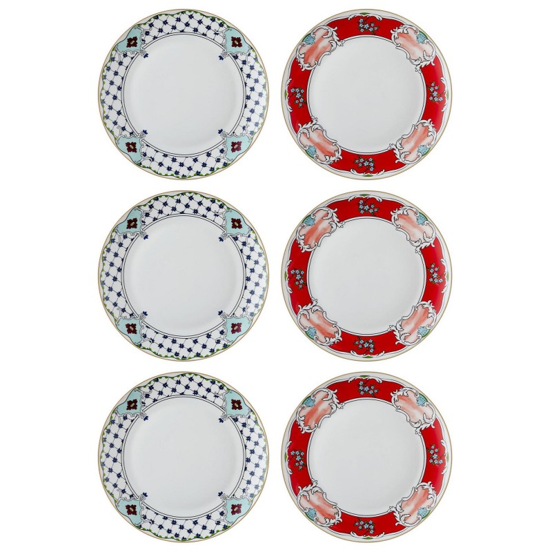 Service Plate Set (6 Pieces) DNR0058 Multicolor