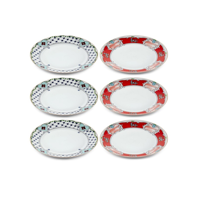 Service Plate Set (6 Pieces) DNR0058 Multicolor