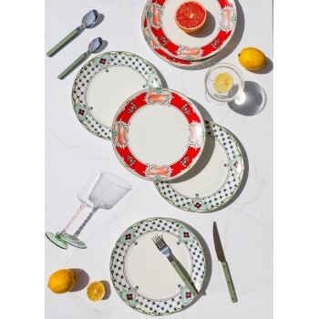 Service Plate Set (6 Pieces) DNR0058 Multicolor
