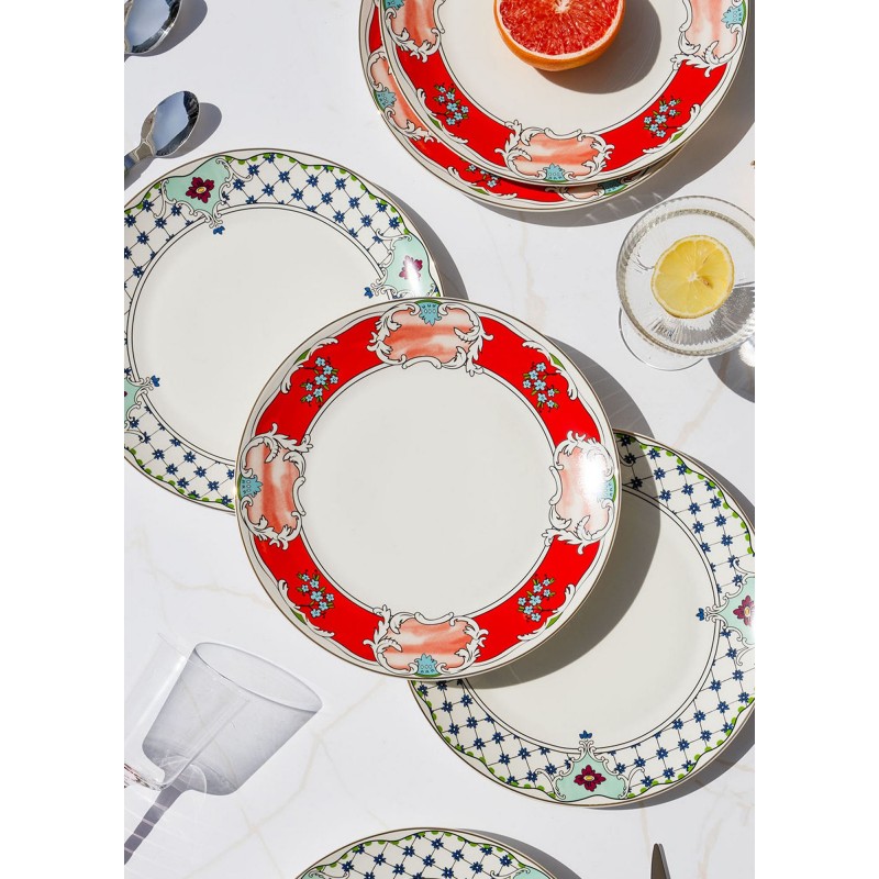 Service Plate Set (6 Pieces) DNR0058 Multicolor