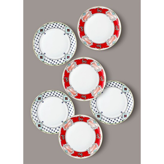 Service Plate Set (6 Pieces) DNR0058 Multicolor Service Plate Set (6 Pieces) DNR0058 Multicolor