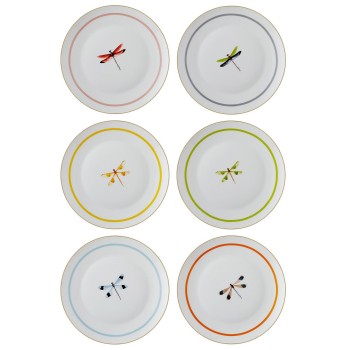 Service Plate Set (6 Pieces) DNR0060 Multicolor