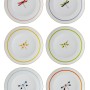 Service Plate Set (6 Pieces) DNR0060 Multicolor