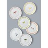 Service Plate Set (6 Pieces) DNR0060 Multicolor