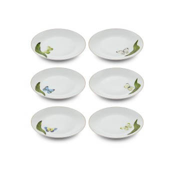 Dessert Plate Set (6 Pieces) DNR0063 Multicolor