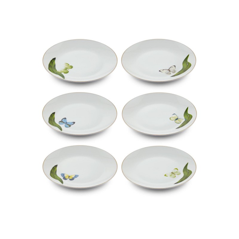 Dessert Plate Set (6 Pieces) DNR0063 Multicolor