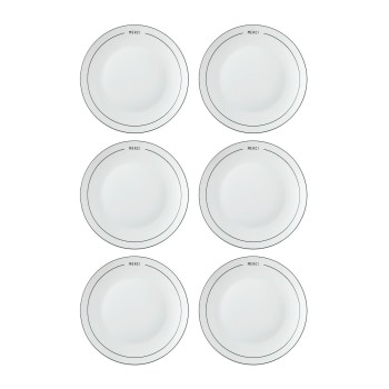 Dessert Plate Set (6 Pieces) DNR0075 Multicolor