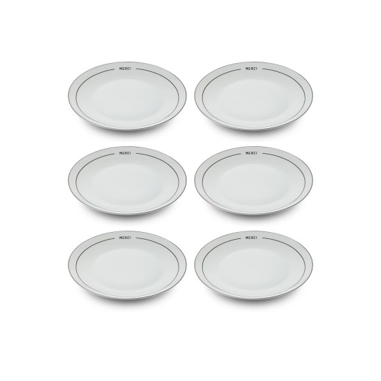 Dessert Plate Set (6 Pieces) DNR0075 Multicolor Dessert Plate Set (6 Pieces) DNR0075 Multicolor