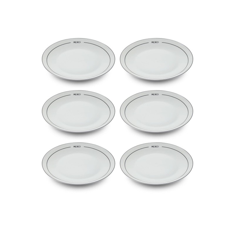 Dessert Plate Set (6 Pieces) DNR0075 Multicolor