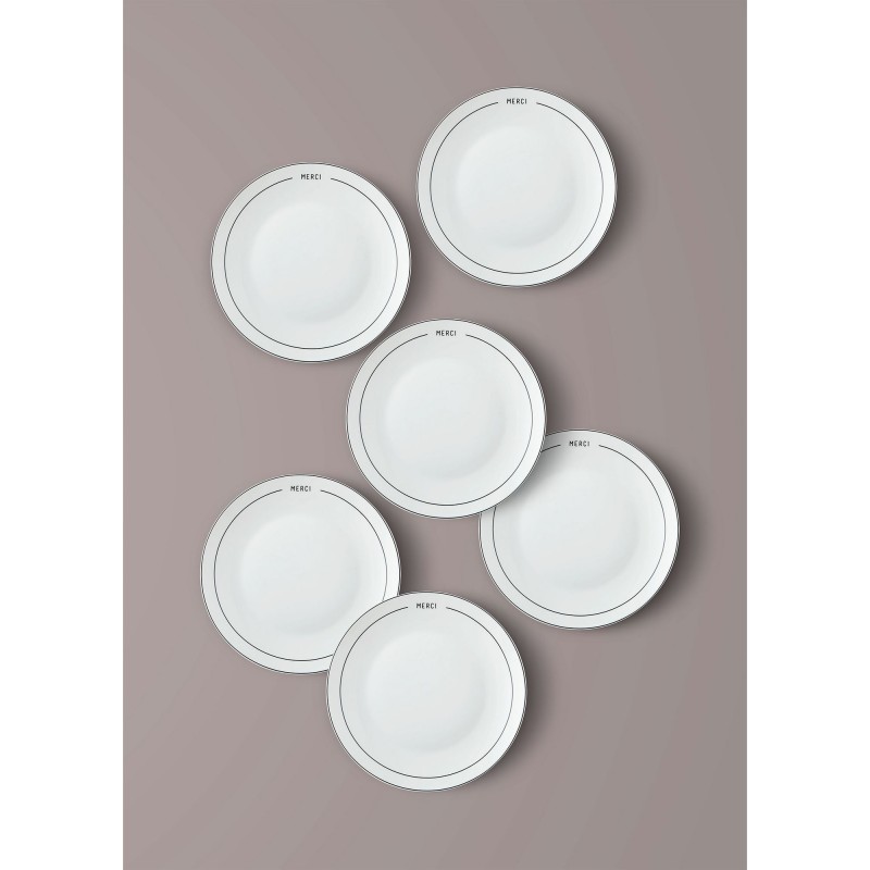 Dessert Plate Set (6 Pieces) DNR0075 Multicolor