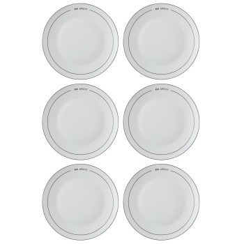 Service Plate Set (6 Pieces) DNR0076 Multicolor