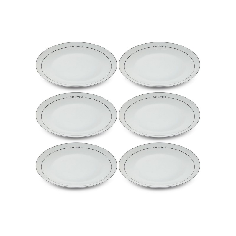 Service Plate Set (6 Pieces) DNR0076 Multicolor