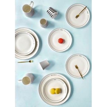 Service Plate Set (6 Pieces) DNR0076 Multicolor