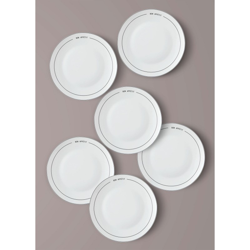 Service Plate Set (6 Pieces) DNR0076 Multicolor