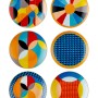 Dessert Plate Set (6 Pieces) DNR0077 Multicolor