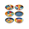 Dessert Plate Set (6 Pieces) DNR0077 Multicolor