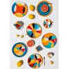 Dessert Plate Set (6 Pieces) DNR0077 Multicolor