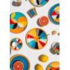 Dessert Plate Set (6 Pieces) DNR0077 Multicolor