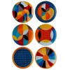 Service Plate Set (6 Pieces) DNR0078 Multicolor