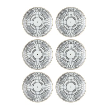Dessert Plate Set (6 Pieces) DNR0079 Multicolor
