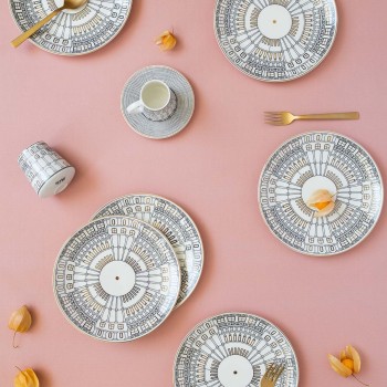 Dessert Plate Set (6 Pieces) DNR0079 Multicolor