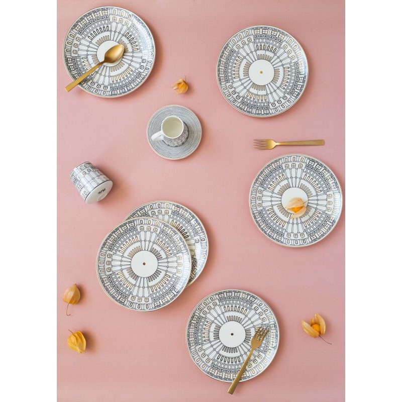 Dessert Plate Set (6 Pieces) DNR0079 Multicolor