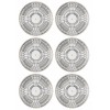 Service Plate Set (6 Pieces) DNR0080 Multicolor