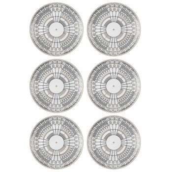 Service Plate Set (6 Pieces) DNR0080 Multicolor