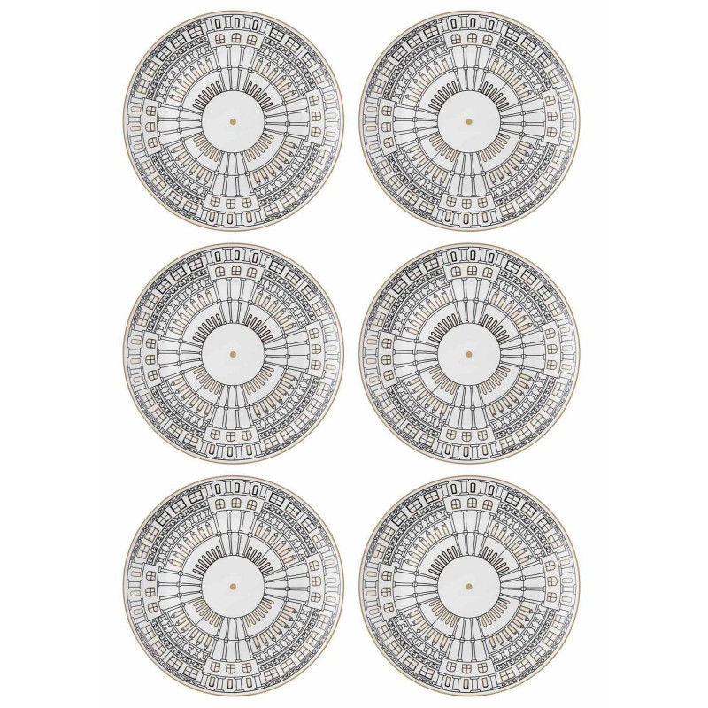 Service Plate Set (6 Pieces) DNR0080 Multicolor