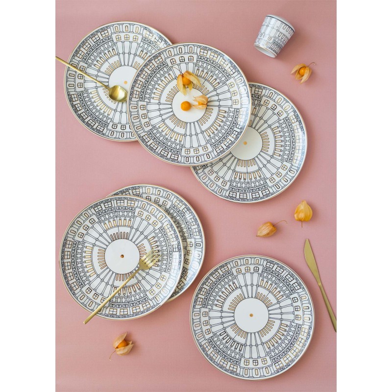 Service Plate Set (6 Pieces) DNR0080 Multicolor