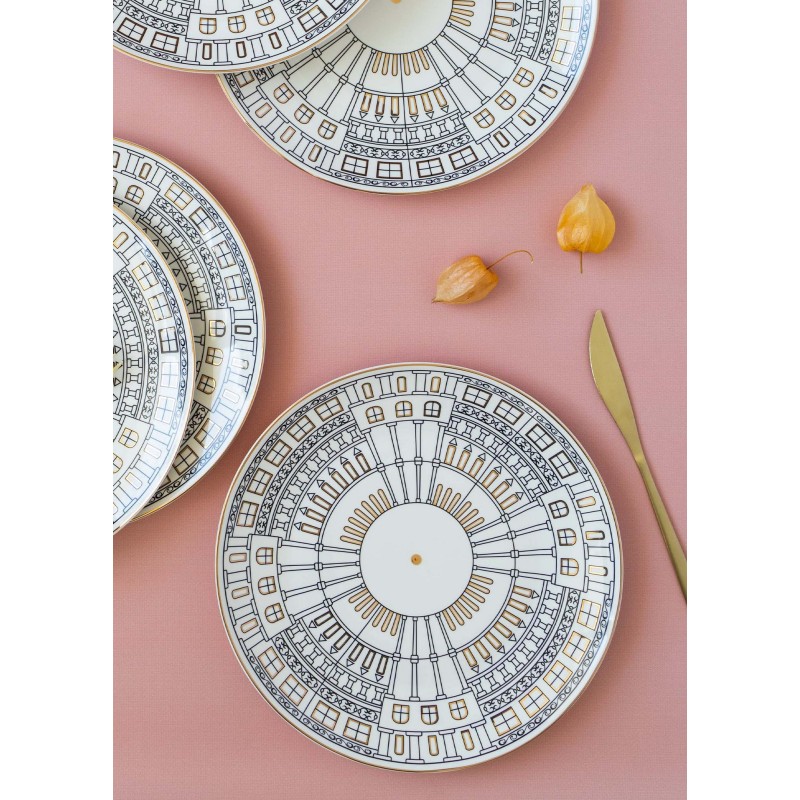 Service Plate Set (6 Pieces) DNR0080 Multicolor