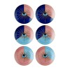 Dessert Plate Set (6 Pieces) DNR0081 Multicolor