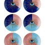 Dessert Plate Set (6 Pieces) DNR0081 Multicolor