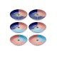 Dessert Plate Set (6 Pieces) DNR0081 Multicolor Dessert Plate Set (6 Pieces) DNR0081 Multicolor
