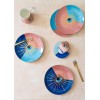 Dessert Plate Set (6 Pieces) DNR0081 Multicolor