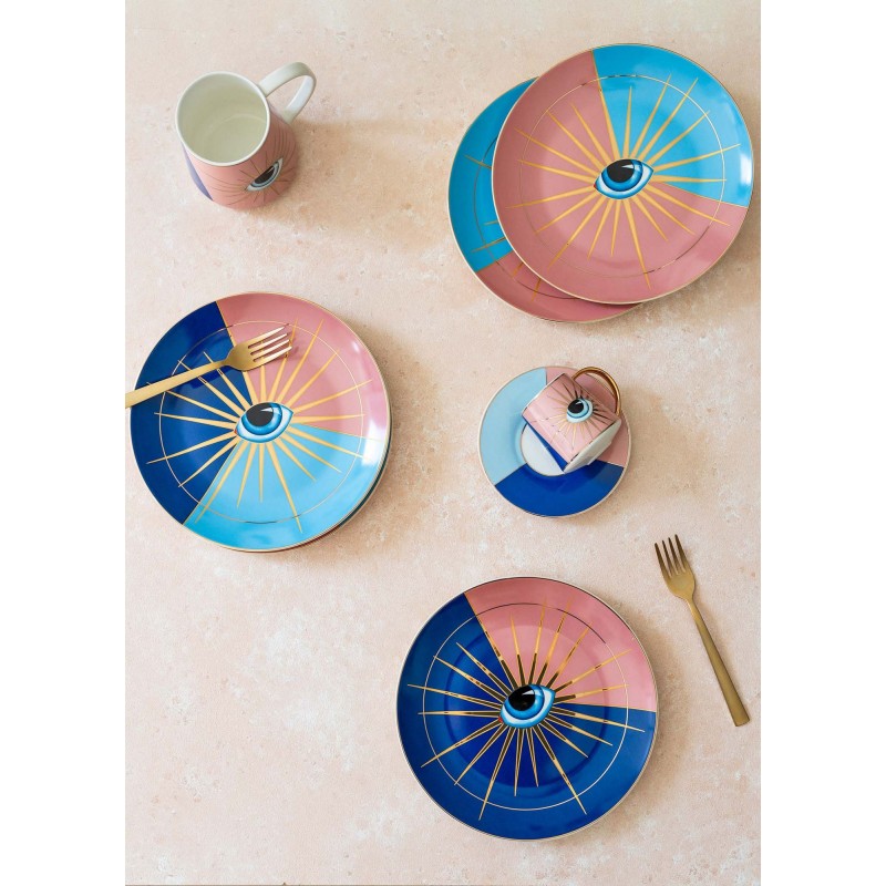 Dessert Plate Set (6 Pieces) DNR0081 Multicolor