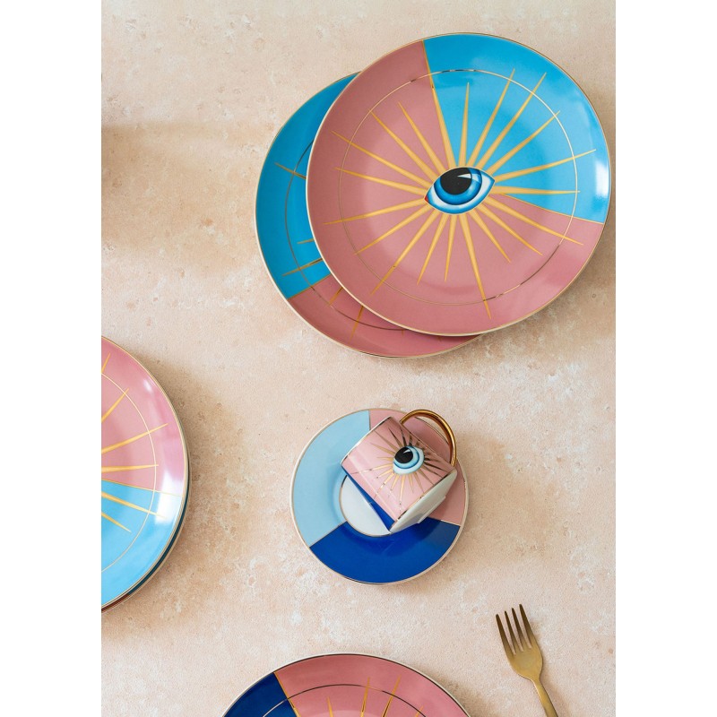 Dessert Plate Set (6 Pieces) DNR0081 Multicolor
