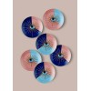 Dessert Plate Set (6 Pieces) DNR0081 Multicolor