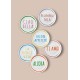 Dessert Plate Set (6 Pieces) DNR0083 Multicolor Dessert Plate Set (6 Pieces) DNR0083 Multicolor
