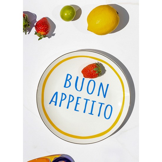 Dessert Plate Set (6 Pieces) DNR0083 Multicolor Dessert Plate Set (6 Pieces) DNR0083 Multicolor