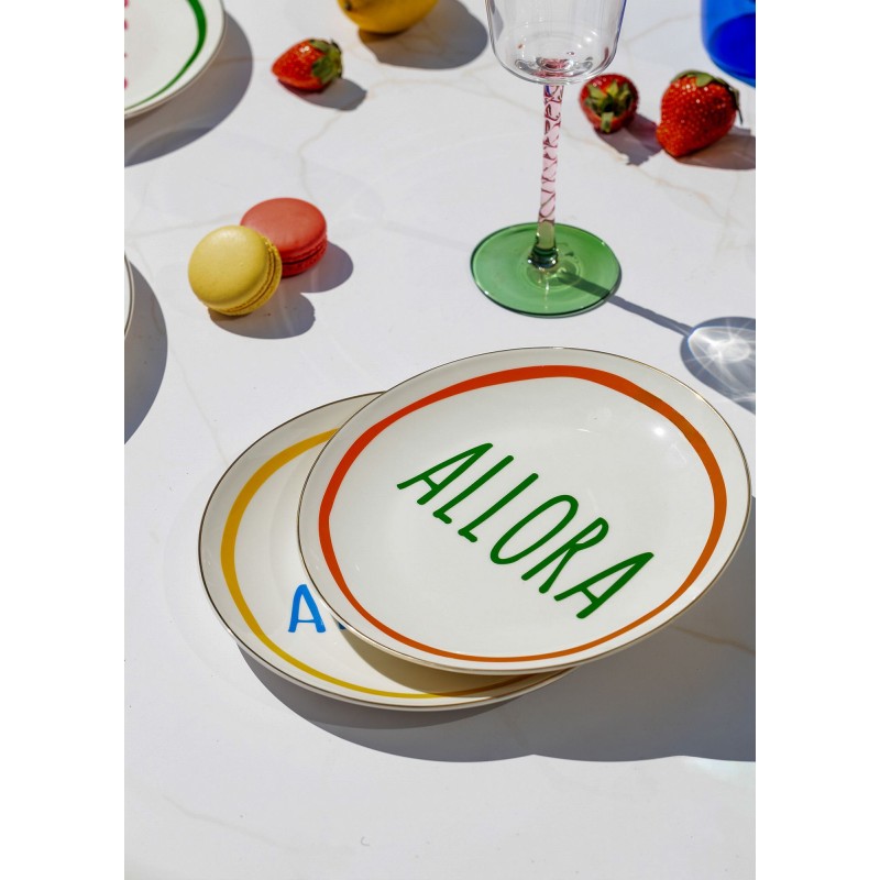 Dessert Plate Set (6 Pieces) DNR0083 Multicolor