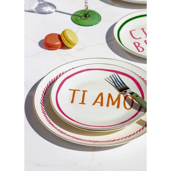Dessert Plate Set (6 Pieces) DNR0083 Multicolor Dessert Plate Set (6 Pieces) DNR0083 Multicolor