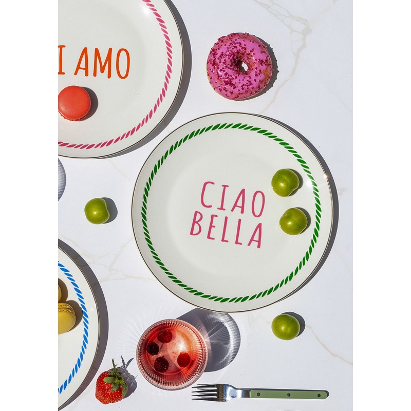 Service Plate Set (6 Pieces) DNR0084 Multicolor