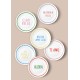 Service Plate Set (6 Pieces) DNR0084 Multicolor Service Plate Set (6 Pieces) DNR0084 Multicolor