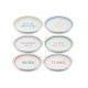 Service Plate Set (6 Pieces) DNR0084 Multicolor Service Plate Set (6 Pieces) DNR0084 Multicolor
