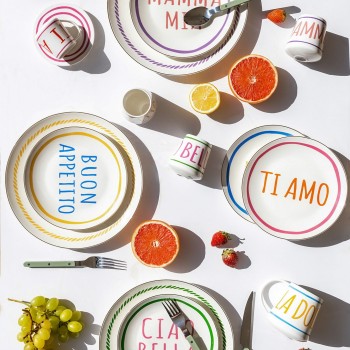 Service Plate Set (6 Pieces) DNR0084 Multicolor